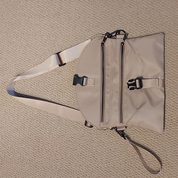 Gold trim nylon belt/cross body bag/clutch - Picture 15 of 16